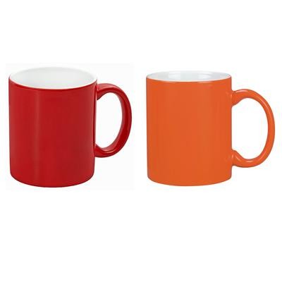 Toronto Can Mug, two tone (300ml) White/RED; White/Orange 