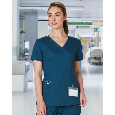 Ladies' Solid Colour S/S Scrub Top