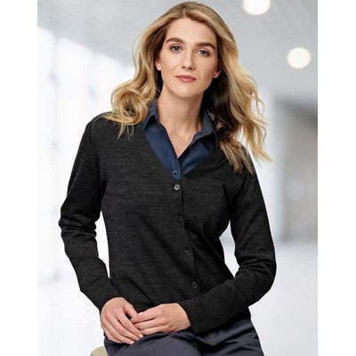 Women's 100% Merino Wool L/S Cardigan