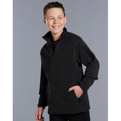 Kid's Half Zip Polar Fleece Pullover