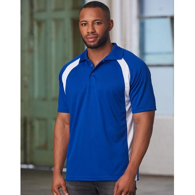 Men's CoolDry Micro-mesh Contrast Colour Polo