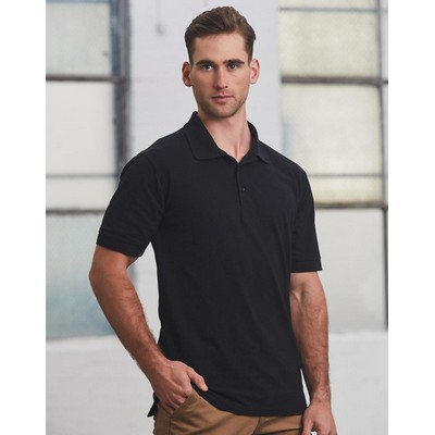 mens S/S pique polo