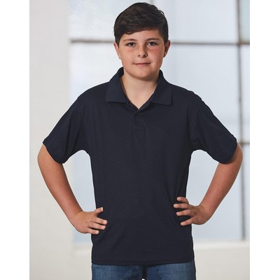 Kids' Cooldry Pique Soild Colour S/S Polo