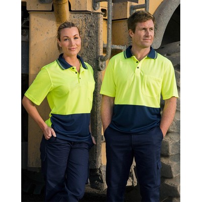 Hi-Vis cooldry safety polo S/S