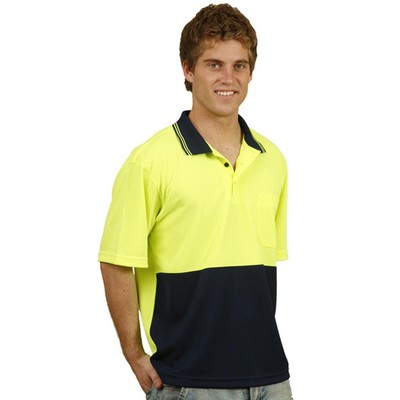 Hi-Vis truedry safety polo S/S