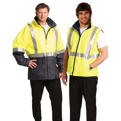 Hi-Vis Three in One Safety Jacket with 3M Tapes