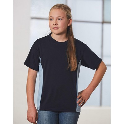 kids cooldry S/S contrast tee