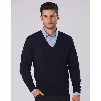 V Neck Wool / Acrylic Knit Jumper