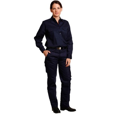 Ladies' Heavy Cotton Pre-Shrunk Drill Pant