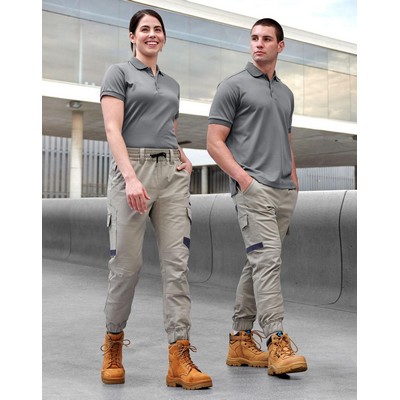 Unisex Cotton Stretch Drill Cuffed Work Pants