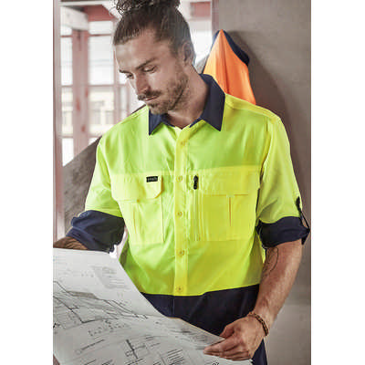 Mens Hi Vis Outdoor Long Sleeve Shirt