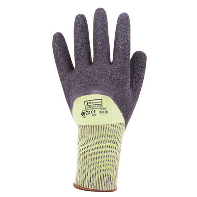 JBs Bamboo Latex Crinkle 34 Dipped Glove 12Pk GrnBl (8R025_JBS) JBs Bamboo Latex Crinkle 34 Dipped Glove 12Pk GrnBl
